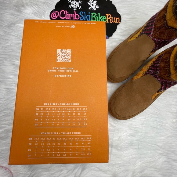 🆕 Toni Pons Gora Knit Fireside Song Boots Tan - Picture 8 of 12